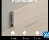 High modern plint 70HD8.... XL-end 8x1,5x240cm